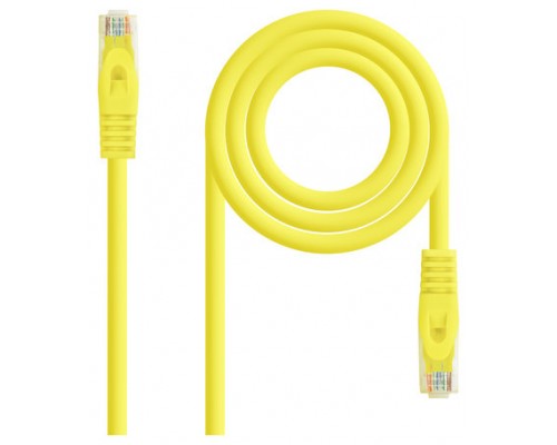 CABLE RED LATIGUILLO RJ45 CAT.6A LSZH UTP AWG24, 1M AMARILLO NANOCABLE (Espera 4 dias)