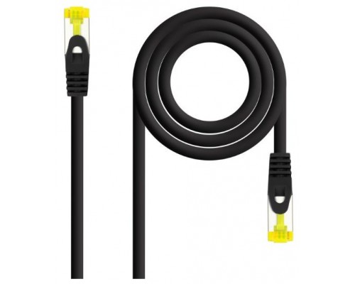 CABLE DE RED LATIGUILLO RJ45 SFTP CAT6A AWG26 0.30 M NEGRO NANOCABLE (Espera 4 dias)