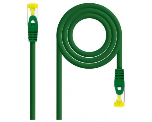 CABLE DE RED LATIGUILLO RJ45 SFTP CAT6A AWG26 0.30 M VERDE NANOCABLE (Espera 4 dias)