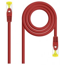 CABLE DE RED LATIGUILLO RJ45 SFTP CAT6A AWG26 0.5 M ROJO NANOCABLE (Espera 4 dias)