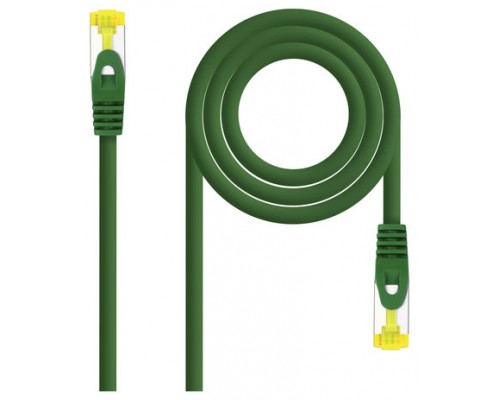 CABLE DE RED LATIGUILLO RJ45 SFTP CAT6A AWG26 1 M VERDE NANOCABLE (Espera 4 dias)