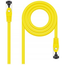 CABLE DE RED LATIGUILLO SSTP CAT8.1 AWG26 2 M AMARILLO NANOCABLE (Espera 4 dias)