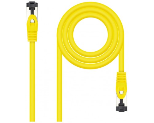CABLE DE RED LATIGUILLO SSTP CAT8.1 AWG26 2 M AMARILLO NANOCABLE (Espera 4 dias)