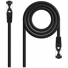 CABLE DE RED LATIGUILLO SSTP CAT8.1 AWG26 3 M NEGRO NANOCABLE (Espera 4 dias)