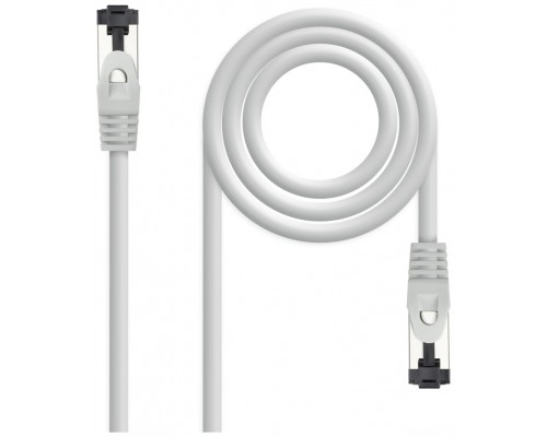 CABLE DE RED LATIGUILLO SSTP CAT8.1 AWG26 5 M GRIS NANOCABLE (Espera 4 dias)