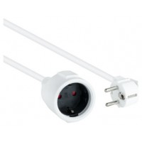 CABLE ALIMENTACION ALARGADOR SCHUKO 5 M BLANCO NANOCABLE (Espera 4 dias)