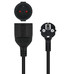 NANOCABLE Cable de Alimentacion Alargador, Negro, 10 m, 10 m, Interior, Tipo F, Type F (CEE 7/4), Angular, 1,5 mm²-2597 NANOCABLE Cable de Alimentacion Alargador, Negro, 10 m, 10 m, Interior, Tipo F, Type F (CEE 7/4), Angular, 1,5 mm²