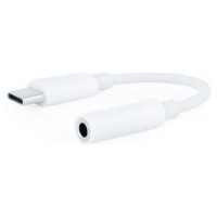 Nanocable Adaptador Audio USB-C-M a Jack-H, Blanco