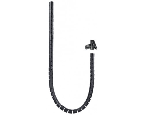 ORGANIZADOR CABLE FLEXIBLES 25MM 1.0M NEGRO NANOCABLE