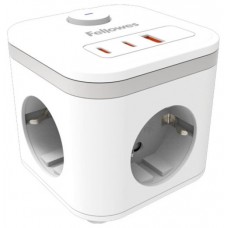 REGLETA SOBREMESA 2 TOMA + USB A/C BLANCO FELLOWES 100137183 (Espera 4 dias)-10514 REGLETA SOBREMESA 2 TOMA + USB A/C BLANCO FELLOWES 100137183 (Espera 4 dias)