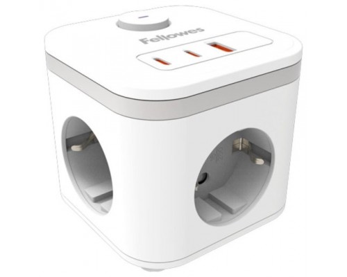 REGLETA SOBREMESA 2 TOMA + USB A/C BLANCO FELLOWES 100137183 (Espera 4 dias)