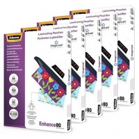 PACK 500 FUNDAS PLASTIFICAR 80 MICRAS BRILLO A4 (216X303 MM) FELLOWES 100142462 (Espera 4 dias)-1057 PACK 500 FUNDAS PLASTIFICAR 80 MICRAS BRILLO A4 (216X303 MM) FELLOWES 100142462 (Espera 4 dias)