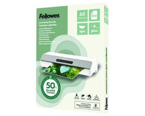 PACK 100 FUNDAS DE PLASTIFICAR RECICLADAS BRILLO A3 FELLOWES 100142988 (Espera 4 dias)-1053 PACK 100 FUNDAS DE PLASTIFICAR RECICLADAS BRILLO A3 FELLOWES 100142988 (Espera 4 dias)