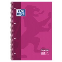 CUADERNO EUROPEANBOOK 1 TAPA EXTRADURA A4+ 80 HOJAS 5X5 COLOR FUCSIA OXFORD 100430270 (MIN5) (Espera 4 dias)