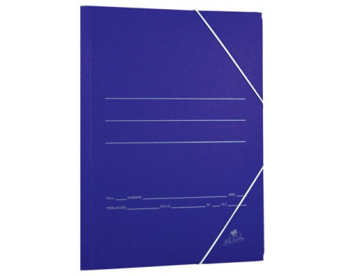 CARPETA CARTON AZUL 500 GR./M2. FOLIO GOMA SENCILLA MARIOLA 1080 (MIN20) (Espera 4 dias)