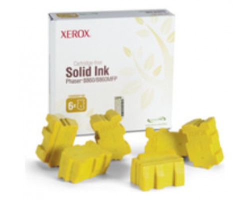 XEROX Phaser 88608860MFP Cartucho Cartucho tinta solida Amarillo 6 barras