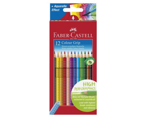 ESTUCHE 12 LAPICES COLOR GRIP FABER CASTELL 112412 (Espera 4 dias)