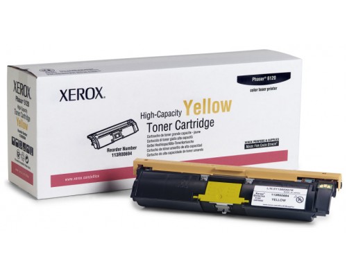 XEROX TEKTRONIX Phaser 6120 Toner Amarillo  Alta Capacidad (4.500 pag.)