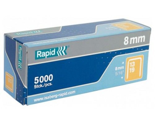 CAJA DE 5000 GRAPAS TIPO 13/8 GALVANIZADAS PARA CLAVADORAS RAPID 1183 (Espera 4 dias)