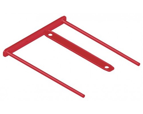 PACK 100 FASTENER METAL FLEXIBLE D-CLIP ROJO BANKERS BOX 1189301 (Espera 4 dias)