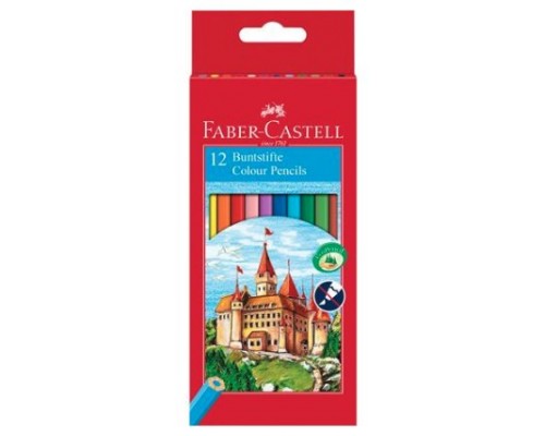 ESTUCHE 12 LAPICES COLORES HEXAGONALES HT FABER CASTELL 120112 (Espera 4 dias)