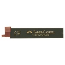 ESTUCHE 12 MINAS 0.5MM SUPER POLIMERAS HB FABER CASTELL 120500 (MIN12) (Espera 4 dias)