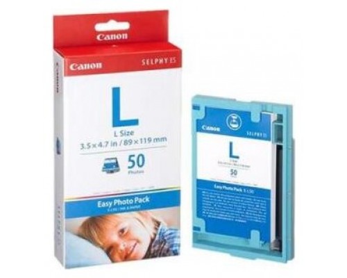 Canon Selphy ES 1 Easy Photo Pack E-L50 tinta+tamaño L (50 fotos)