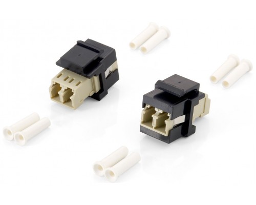 KIT 8 UDS ADAPTADOR FIBRA OPTICA KEYSTONE LC DUPLEX