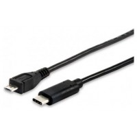 CABLE USB-C a USB MICRO B MACHO  1 METRO EQUIP