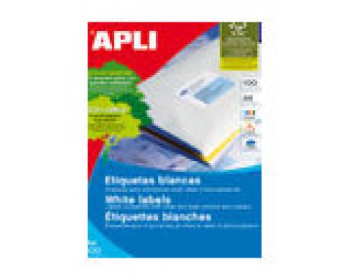 CAJA 100 HOJAS ETIQUETA BLANCA ILC 105X29 1299 APLI (Espera 4 dias)