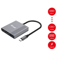 DOCKING USB-C EQUIP 133488 A 1xHDMI 4K USB-A USB-C PD-1602 DOCKING USB-C EQUIP 133488 A 1xHDMI 4K USB-A USB-C PD