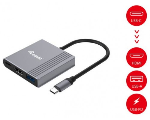 DOCKING USB-C EQUIP 133488 A 1xHDMI 4K USB-A USB-C PD