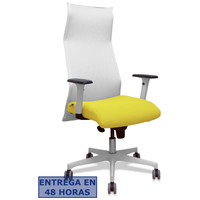 PIQUERAS Y CRESPO Sillon Sahuco blanco bali amarillo brazos blancos base blanca ruedas parque 65mm-25970 PIQUERAS Y CRESPO Sillon Sahuco blanco bali amarillo brazos blancos base blanca ruedas parque 65mm