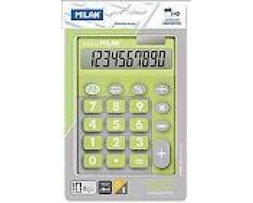 MILAN CALCULADORA DUO 10 DIGITOS DUAL BLISTER VERDE