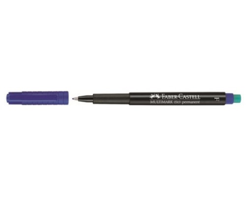 MARCADOR PERMANENTE MULTIMARK PUNTA FINA AZUL FABER CASTELL 151351 (MIN10) (Espera 4 dias)