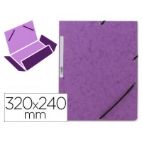 CARPETA CARTON SIMIL PRESPAN 500 GR./M2. FOLIO GOMA SOLAPA VIOLETA MARIOLA 1525VI (MIN20) (Espera 4 dias)