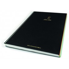 CUADERNO FIRST CLASS A5 TAPA NEGRA FORRADA MICROPERFORADO 120H 100GR TALADROS 5X5 BANDA 5 COLORES PACSA 16036 (MIN4) (Espera 4 dias)