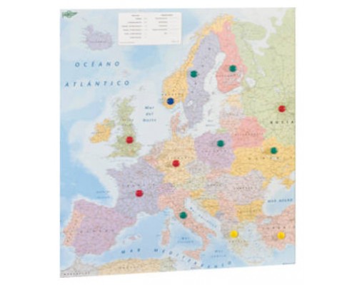 MAPA EUROPA PLASTIFICADO SIN MARCO ENROLLADO 119X93 CM. FAIBO 163G (Espera 4 dias)