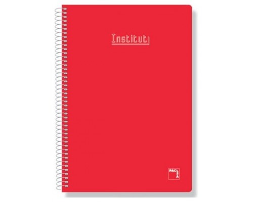 CUADERNO SERIE XTRA 60GR.TAPA CONTRACOLADA FOLIO (215X310MM.) 80 HOJAS CUADRÍCULA 4X4 COLOR ROJO PACSA 16729 (MIN5) (Espera 4 dias)