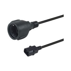 CABLE ALIMENTACION SHUKO HEMBRA A IEC MACHO C14 0.25M-1602 CABLE ALIMENTACION SHUKO HEMBRA A IEC MACHO C14 0.25M