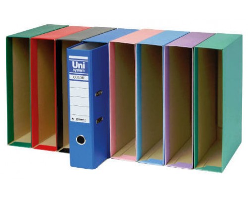 CAJA FOLIO EN COLOR AZUL UNISYSTEM COLOR 17221030 (MIN12) (Espera 4 dias)