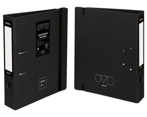 ARCHIVADOR A4 65MM EN POLYFOAM UNEQUAL MINIMAL NEGRO GRAFOPLAS 17262810 (Espera 4 dias)