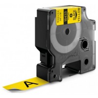 DYMO RHINO Cinta ID1-19 Negro/amarillo vinilo