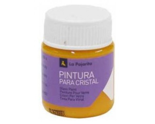 PINTURA PARA CRISTAL AL AGUA CA-02 AMARILLO. 25ML LA PAJARITA 188971 (Espera 4 dias)