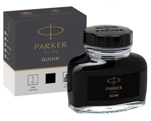 FRASCO DE TINTA PARKER 57ML. PARA PLUMA ESTILOGRÁFICA COLOR NEGRO PARKER 1950375 (Espera 4 dias)