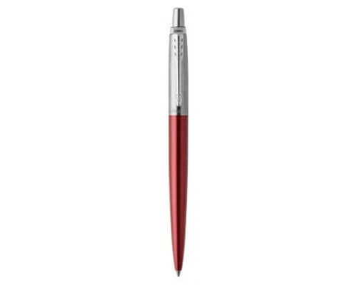 BOLÍGRAFO RETRÁCTIL JOTTER KENSINGTON ROJO CON RIBETE CROMADO PUNTO MEDIO TINTA AZUL PARKER 1953187 (Espera 4 dias)