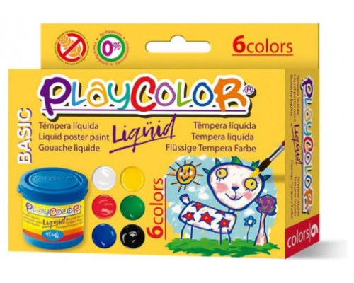 LIQQUID 40ML. EN 6 COLORES SURTIDOS + PINCEL PLAYCOLOR 19931 (Espera 4 dias)