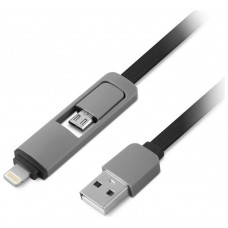 CABLE USB 1LIFE USB2.0 - MICRO USB + LIGHTNING 1,0M (Espera 4 dias)