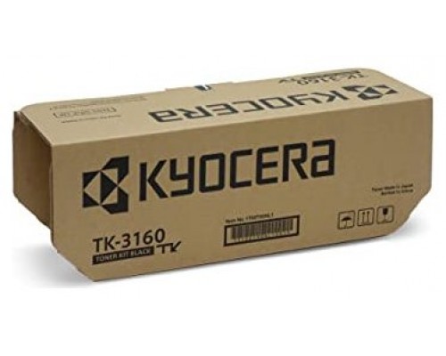 KYOCERA TK-3160, 12500 paginas, Negro, 1 pieza(s)