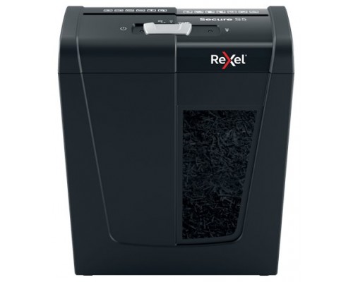 Rexel Secure S5 triturador de papel Corte en tiras 70 dB Negro (Espera 4 dias)